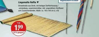 V Markt Liegematte Raffia Angebot