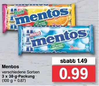 Famila Nord West Mentos 3x38g Angebot