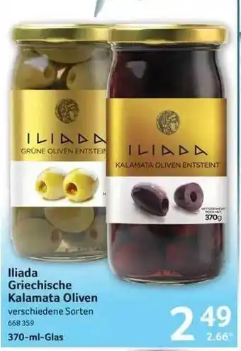 Selgros Iliada Griechische Kalamata Oliven Angebot