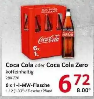 Selgros Coca Cola Oder Coca Cola Zero Angebot