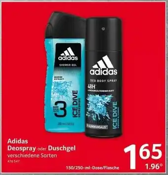 Selgros Adidas Deospray Oder Duschgel Angebot