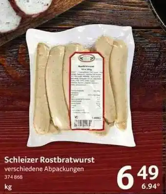 Selgros Schleizer Rostbratwurst Angebot