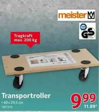 Selgros Meister Transportroller Angebot