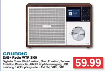 Famila Nord West Grundig DAB+Radio  WTR 3100 Angebot