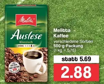 Famila Nord West Melitta Kaffee 500 g Angebot