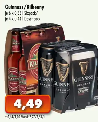 Lösch Depot Guinness/Kilkenny 6x0,33L/4x0,44L Angebot