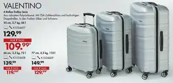 Galeria Valentino 4 Rollen Trolley Serie Angebot