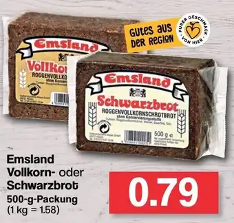 Famila Nord West Emsland Vollkorn oder Schwarzbrot 500 g Packung Angebot