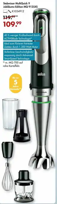 Galeria Stabmixer MultiQuick 9 Jubiläums Edition MQ 9125XS Angebot