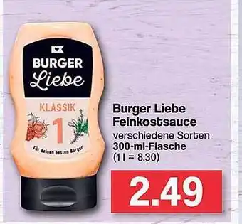 Famila Nord West Burger Liebe Feinkostsauce Angebot