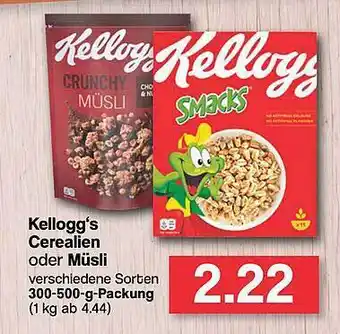 Famila Nord West Kellogg's Cerealien Oder Müsli Angebot