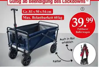 Woolworth Faltbarer Bollerwagen Angebot