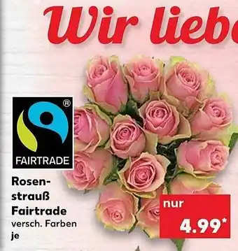 Kaufland Rosenstrauß Fairtrade Angebot