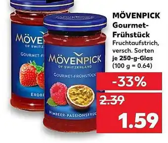 Kaufland Mövenpick Gourmet Frühstück 250g Angebot