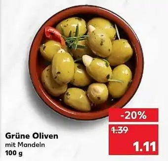 Kaufland Grüne Oliven 100g Angebot