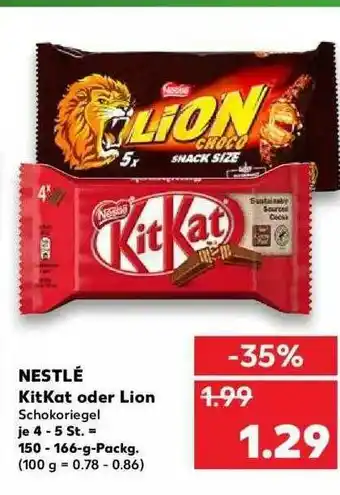 Kaufland Nestlé Kitkat Oder Lion 150-166g Angebot