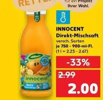 Kaufland Innocent Direkt Mischsaft 750-900ml Angebot