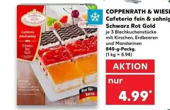 Kaufland Coppenrath & Wiese Cafeteria Fein & Sahnig Schwarz Rot Gold 840g Angebot