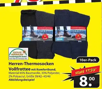 Famila Nord Ost Herren-Thermosocken Vollfrottee Angebot