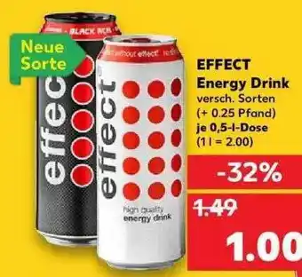 Kaufland Effect Energy Drink 0,5L Angebot