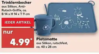 Kaufland Trinklernbecher Oder Platzmatte Angebot