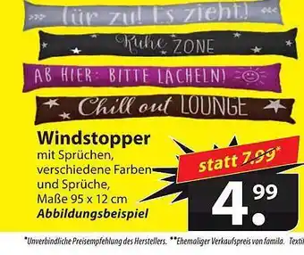 Famila Nord Ost Windstopper Angebot