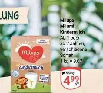 Globus Milupa Milumil Kindermilch Angebot