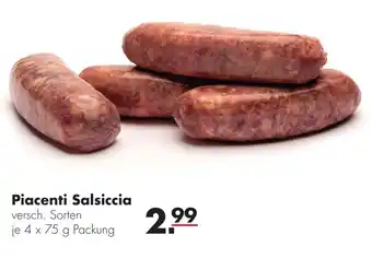 Handelshof Piacenti Salsiccia 4x75 g Packung Angebot