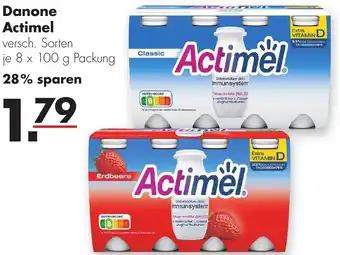 Handelshof Danone Actimel 8x100 g Packung Angebot