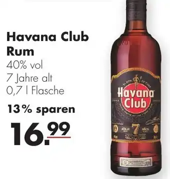 Handelshof Havana Club Rum 0,7 L Flasche Angebot