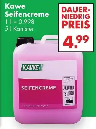 Handelshof Kawe Seifencreme 5 L Kanister Angebot