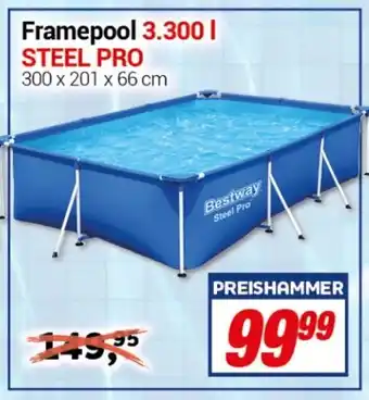 CENTERSHOP Bestway Steel Pro Framepool 3.300 L Angebot