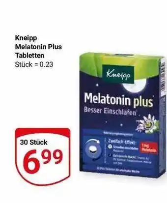 Globus Kneipp Melatonin Plus Tabletten Angebot