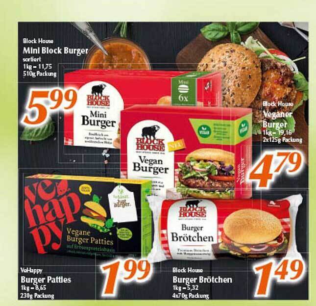 Block House Mini Block Burger Auch Burger Brötchen Auch Veganer Burger