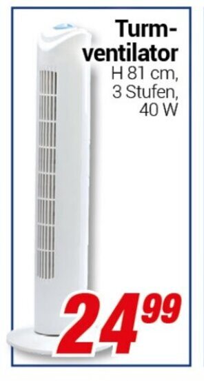 CENTERSHOP Turmventilator Angebot