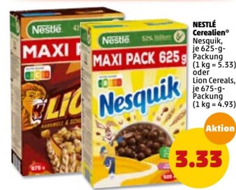 PENNY Nestlé Cerealien 625 g Angebot