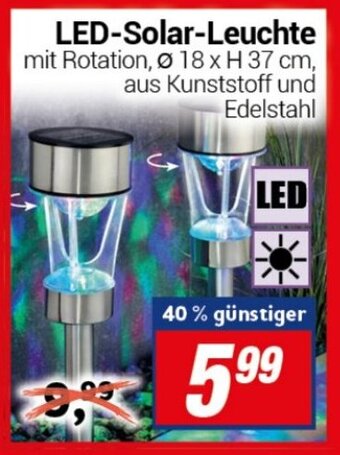 CENTERSHOP LED Solar Leuchte Angebot