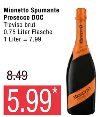 Marktkauf Mionetto Spumante Prosecco DOC 750ml Angebot