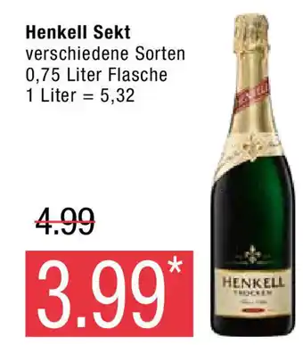 Marktkauf Henkell Sekt 750ml Angebot