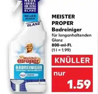 Kaufland Meister Proper Badreiniger Angebot