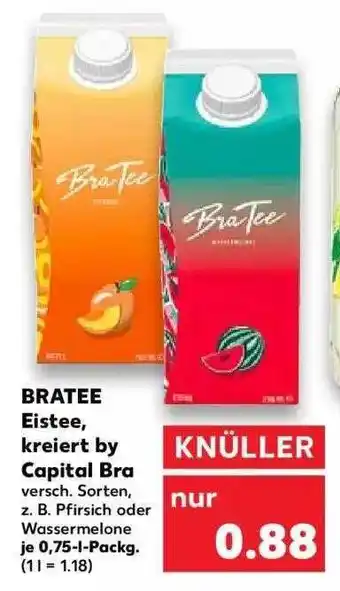 Kaufland Bratee Eistee, Kreiert By Capital Bra Angebot