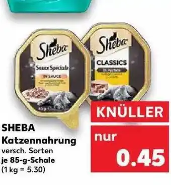 Kaufland Sheba Katzennahrung Angebot