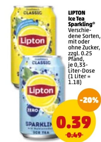 PENNY Lipton Ice Tea Sparkling Angebot