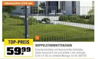 OBI Doppelstabmattenzaun Angebot