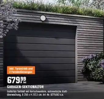 OBI Garagen Sektionaltor Angebot