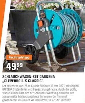 OBI Gardena Schlauchwagen Set ,,Cleverroll S Classic" Angebot