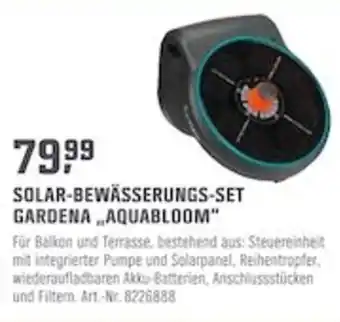 OBI Gardena Solar Bewässerungs Set ,,Aquabloom" Angebot