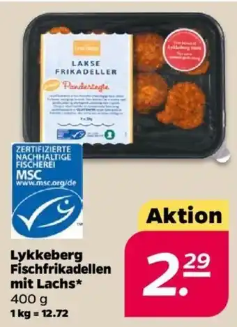 NETTO Lykkeberg Fischfrikadellen mit Lachs 400 g Angebot