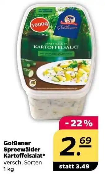 NETTO Golßener Spreewälder Kartoffelsalat 1 kg Angebot