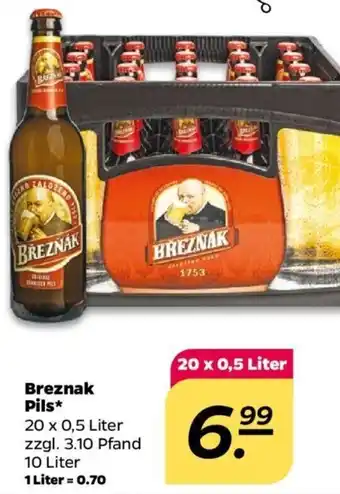 NETTO Breznak Pils 20x0,5 Liter Angebot